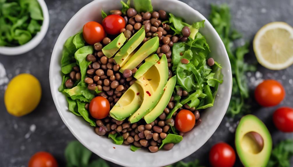 sous vide lentil salad