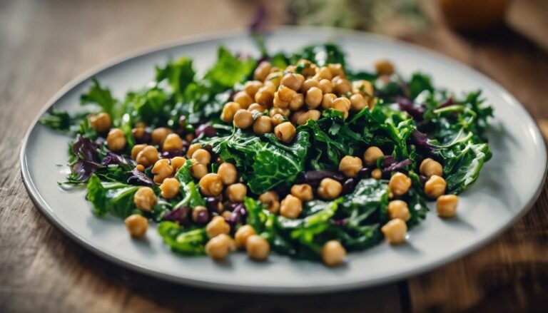 Lunch Sous Vide Mixed Greens With Chickpeas for the 80/20 Diet