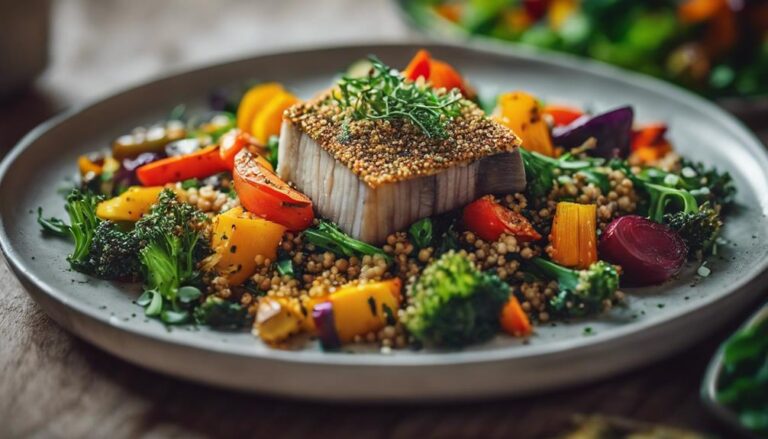 Lunch Sous Vide Quinoa and Roasted Veggie Salad for the SuperCarb Diet