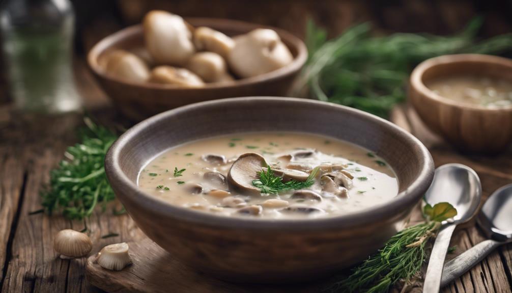 sous vide mushroom soup