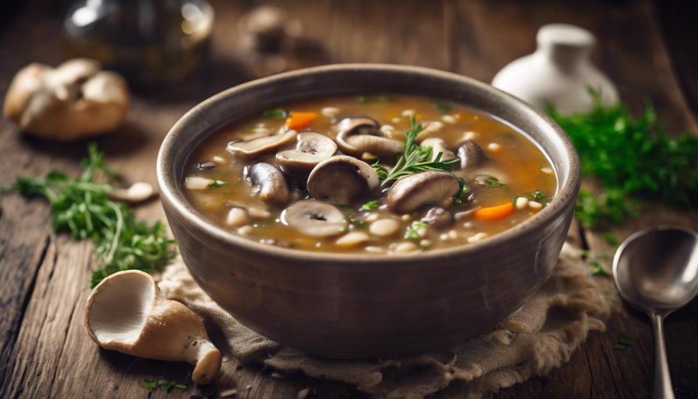 sous vide mushroom soup