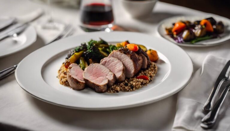 Dinner Sous Vide Balsamic Glazed Pork Tenderloin With Quinoa for the Supercarb Diet