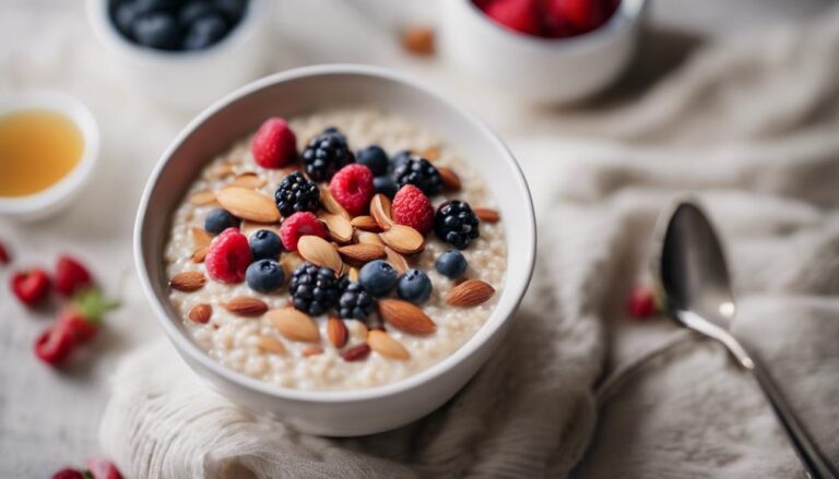 Breakfast Sous Vide Quinoa Porridge With Almonds for the Scandi Sense Diet