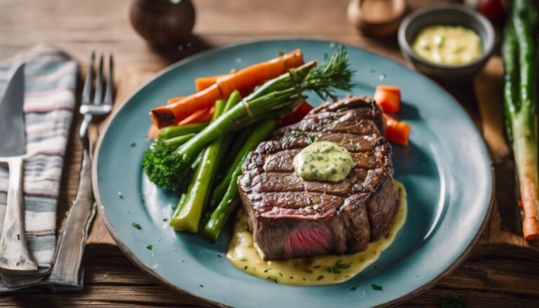 Lazy Keto Dinner Sous Vide Ribeye Steak With Herb Butter