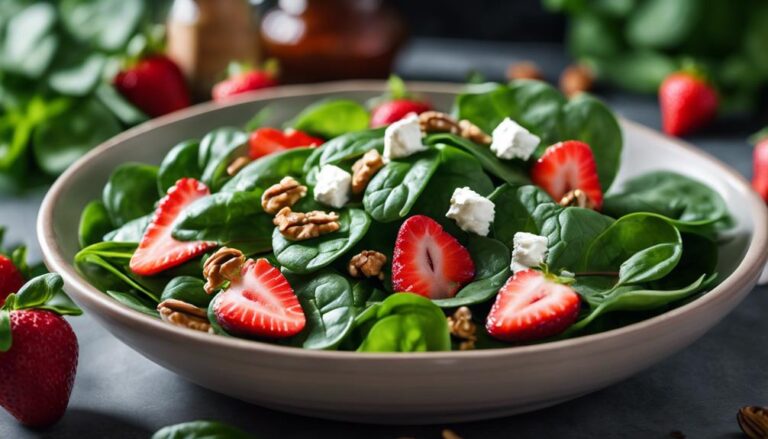 Bulletproof Salad Sous Vide Spinach and Strawberry Salad