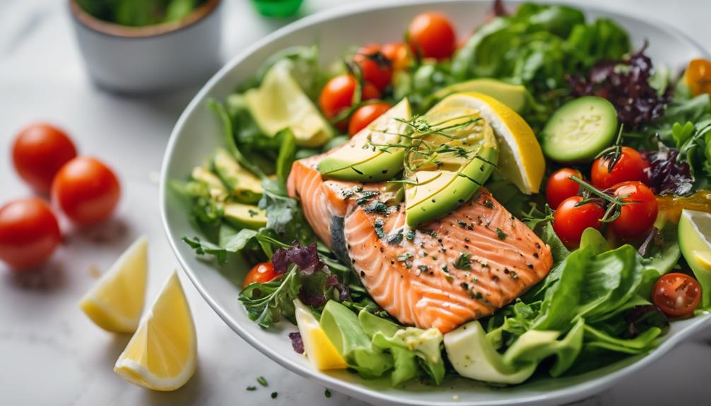 sous vide salmon salad