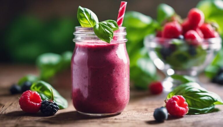 Drink Sous Vide Berry and Basil Smoothie for the 17 Day Diet