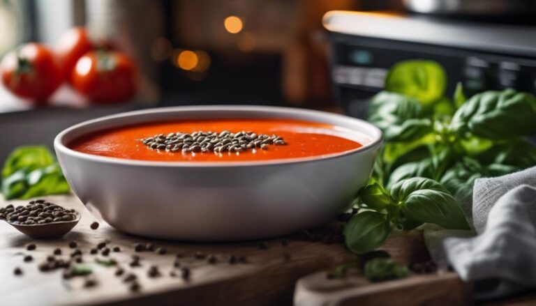 Soup Sous Vide Tomato Basil Soup With Lentils for the Supercarb Diet