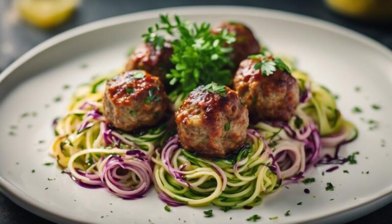 Dinner Sous Vide Turkey Meatballs With Zoodles for the Nourish and Glow Diet