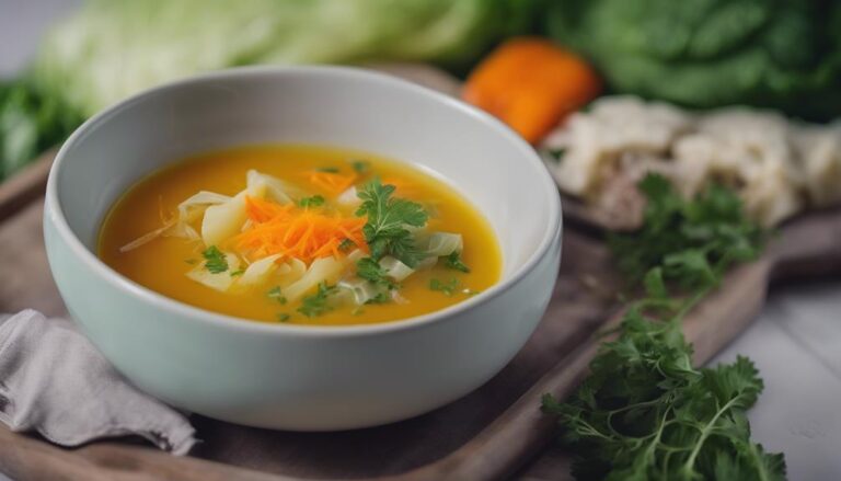 Sous Vide Cabbage and Carrot Light Snack Soup for the Cabbage Soup Diet