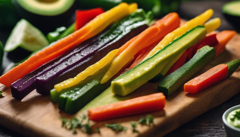 sous vide veggie sticks