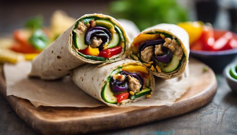 Sous Vide Mediterranean Veggie Wrap: A Flavorful TB12 Lunch