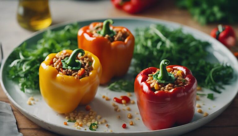 Dinner Sous Vide Stuffed Bell Peppers With Barley for the Supercarb Diet