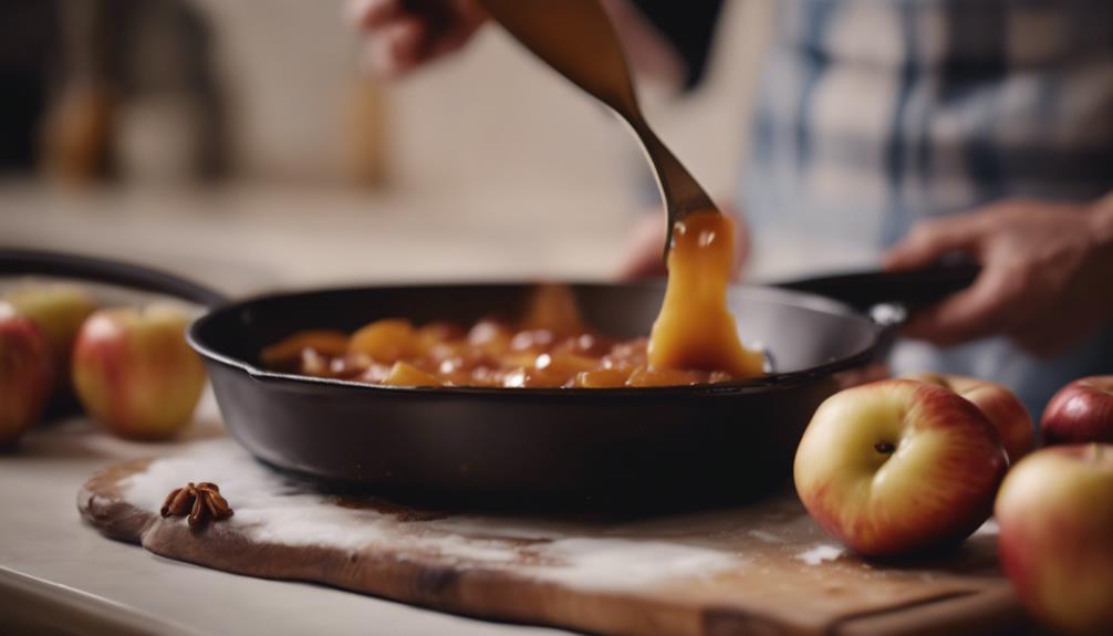 upside down caramelized apple pie