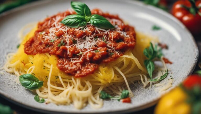 Spaghetti Squash With Marinara: a Wholesome Lunch for the 22 Days Vegan Diet