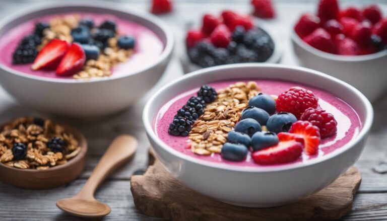 Sous Vide Red Berry Smoothie Bowl for a 7-Day Color Diet Breakfast