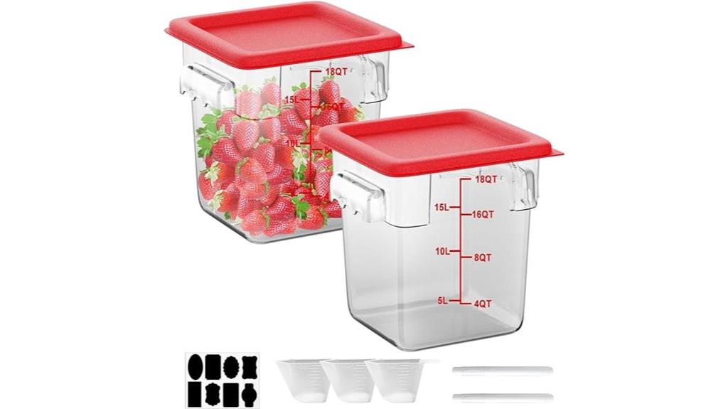 commercial food storage containers