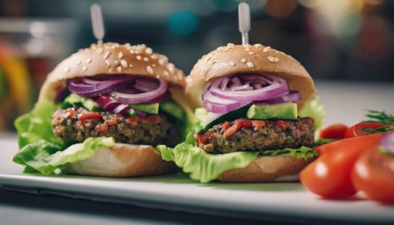 Sous Vide Veggie Burger With Lettuce Wrap: a Military Diet Lunch