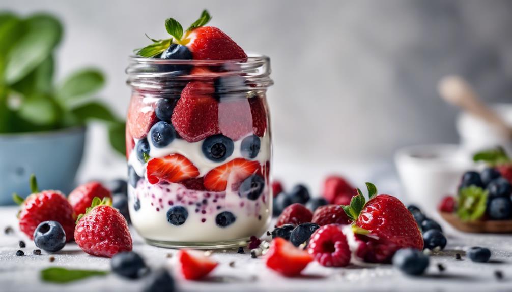 delicious fruit filled yogurt bowls