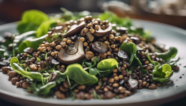 Midday Marvel: Sous Vide Mushroom and Lentil Salad