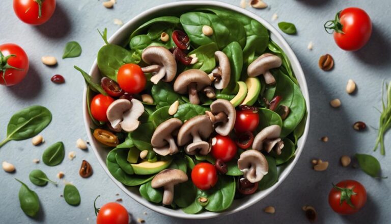 Midday Treat: Sous Vide Mushroom and Spinach Salad