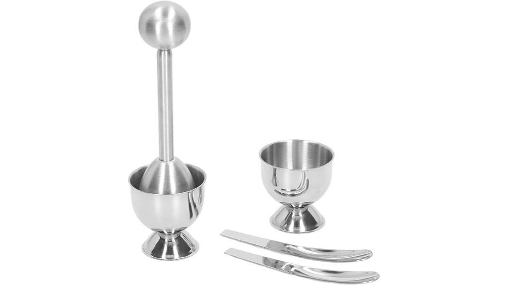 egg cracking utensil set