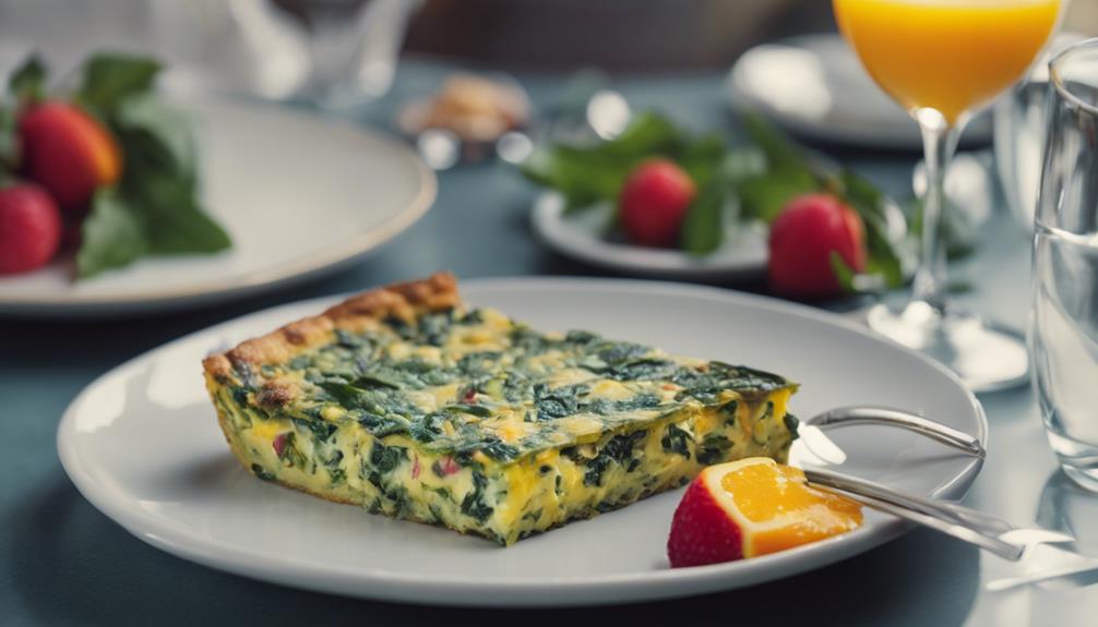 elevated brunch with frittata