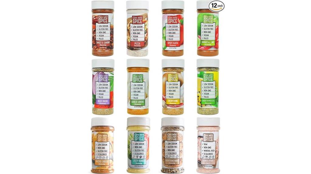 flavorful seasoning assortment available