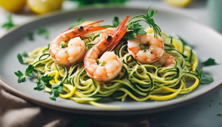 Sous Vide Lemon Garlic Shrimp With Zoodles: a Military Diet Dinner