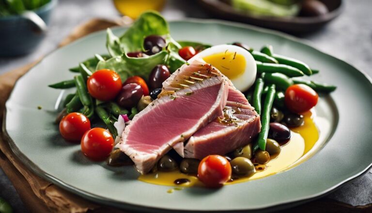 Lunch Perfection: Sous Vide Mushroom and Tuna Nicoise Salad