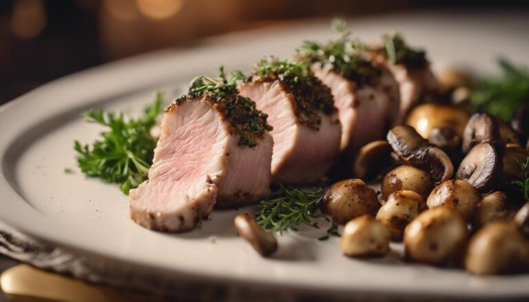 Evening Elegance: Sous Vide Mushroom and Herb-Crusted Pork