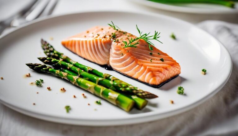 Sous Vide Salmon With Asparagus: a Military Diet Dinner