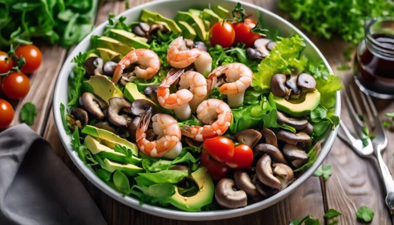 Midday Delight: Sous Vide Mushroom and Shrimp Salad