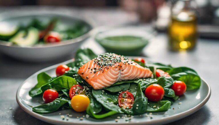 Lunch Luxuries: Sous Vide Spinach and Salmon Salad for Weight Loss