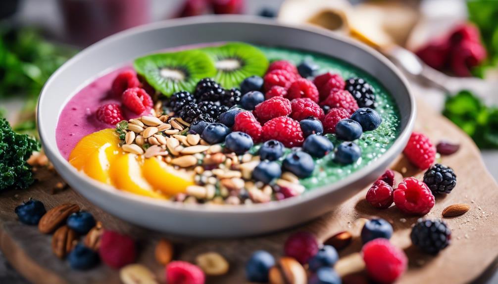 healthy breakfast smoothie bowl