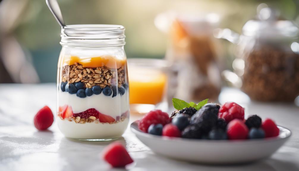 healthy breakfast with coconut