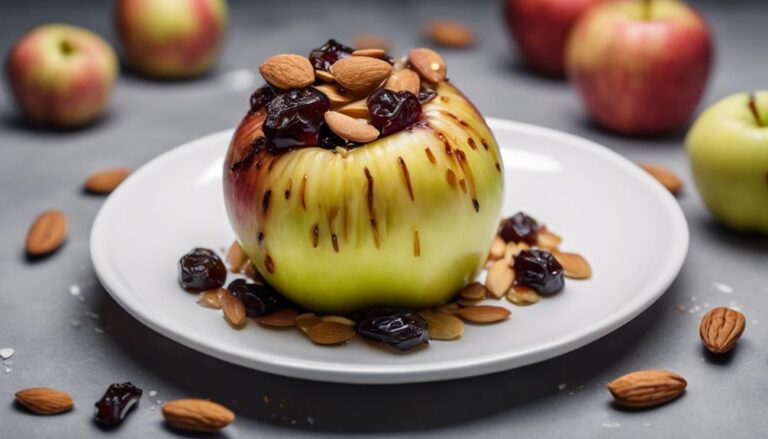 Sous Vide Baked Apples With Almonds and Raisins for the Biggest Loser Diet Dessert