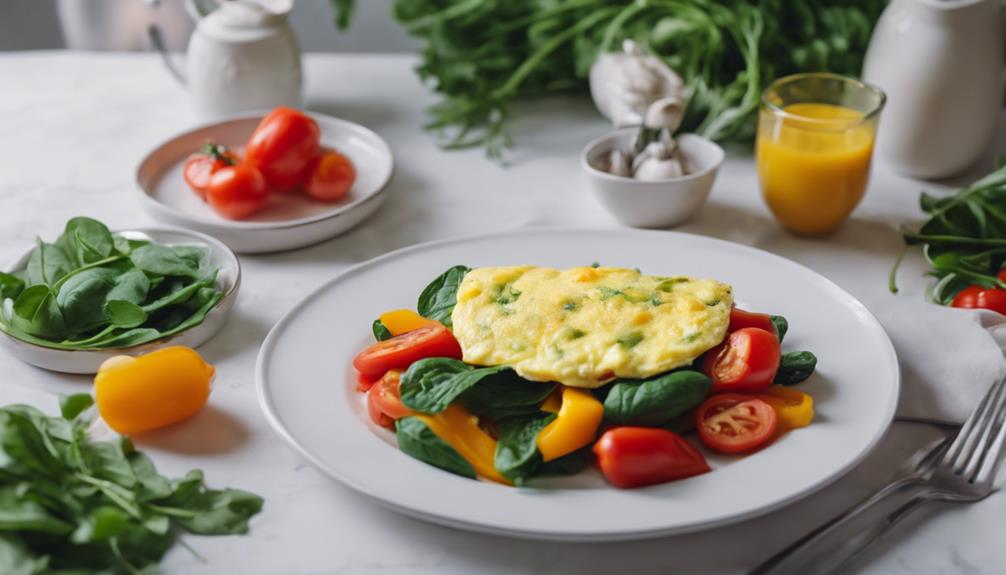 healthy egg white omelette