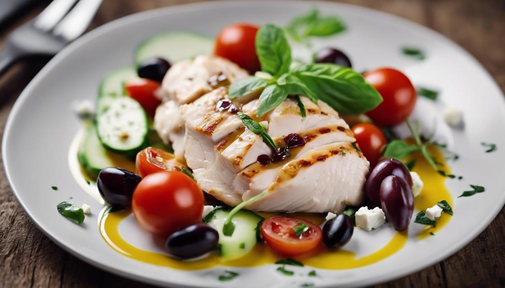 healthy greek chicken salad