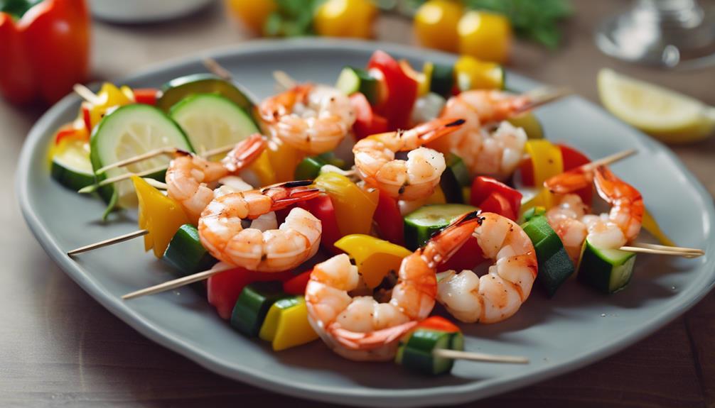 healthy grilled shrimp skewers