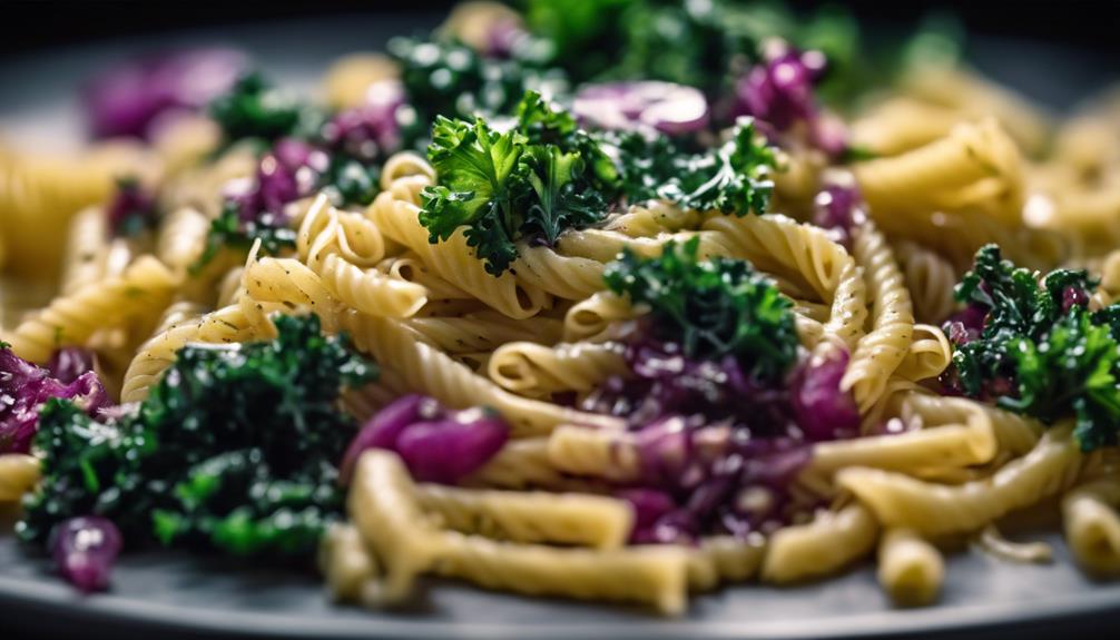 healthy lunch with pasta