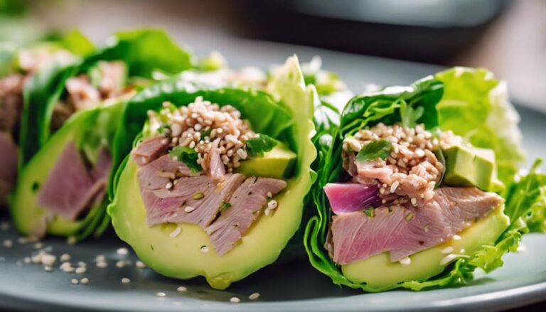 Sous Vide Tuna and Avocado Lettuce Wrap: A Light 5 Factor Diet Lunch