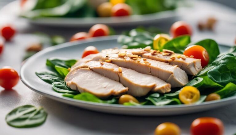 Light Lunches: Sous Vide Chicken and Spinach Salad for the Naturally Thin Diet