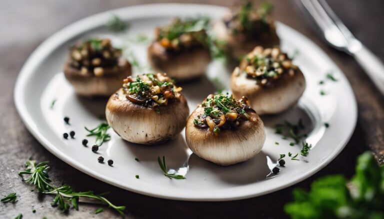 Sous Vide Stuffed Mushrooms for The Biggest Loser Diet Appetizer