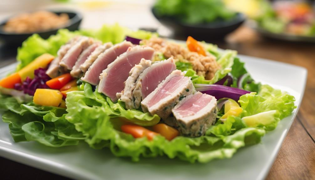 healthy tuna lettuce wraps