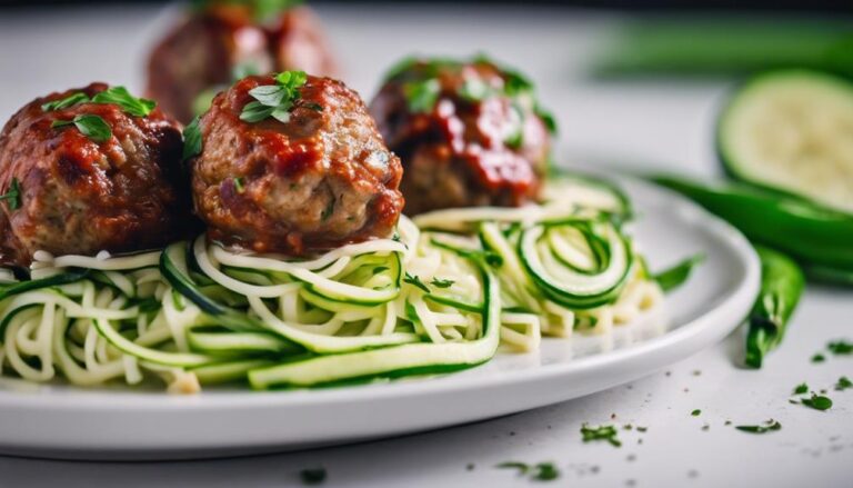 Sous Vide Turkey Meatballs With Zucchini Noodles: a Military Diet Dinner