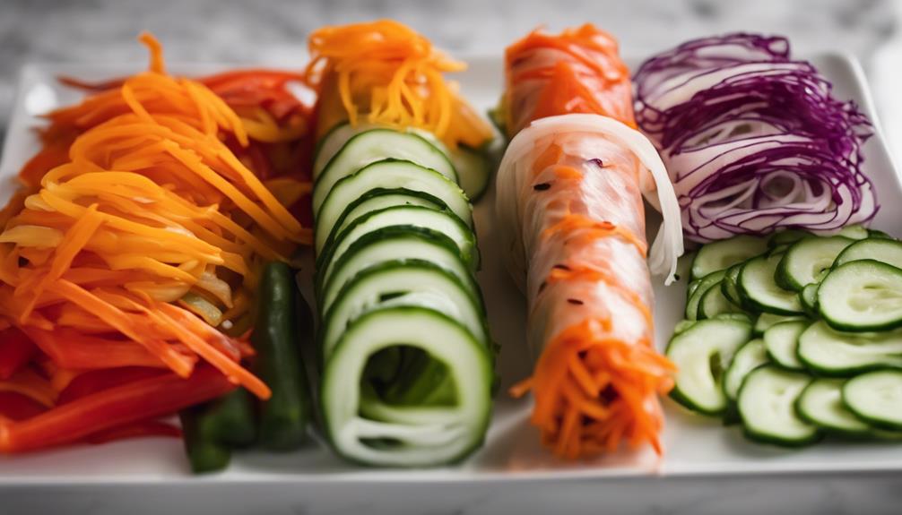 healthy vegetable spring rolls