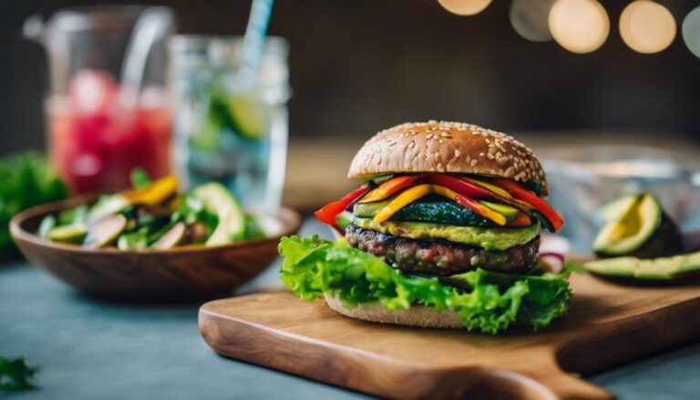 Sous Vide Veggie Burger With Lettuce Wrap: a 5 Factor Diet Lunch