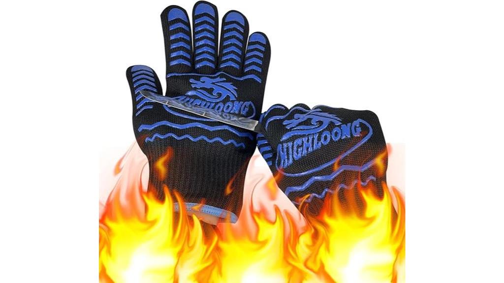 heat resistant bbq gloves