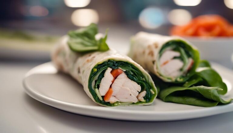 Sous Vide Chicken and Spinach Wraps for The Biggest Loser Diet Lunch